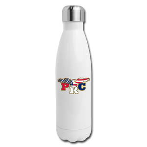 Open image in slideshow, PRC Insulated Stainless Steel Water Bottle - white
