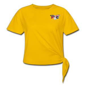 Open image in slideshow, PRC Knotted T-Shirt - sun yellow
